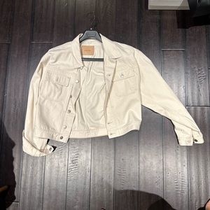 Heron Preston for Calvin Klein cream Denim Jacket